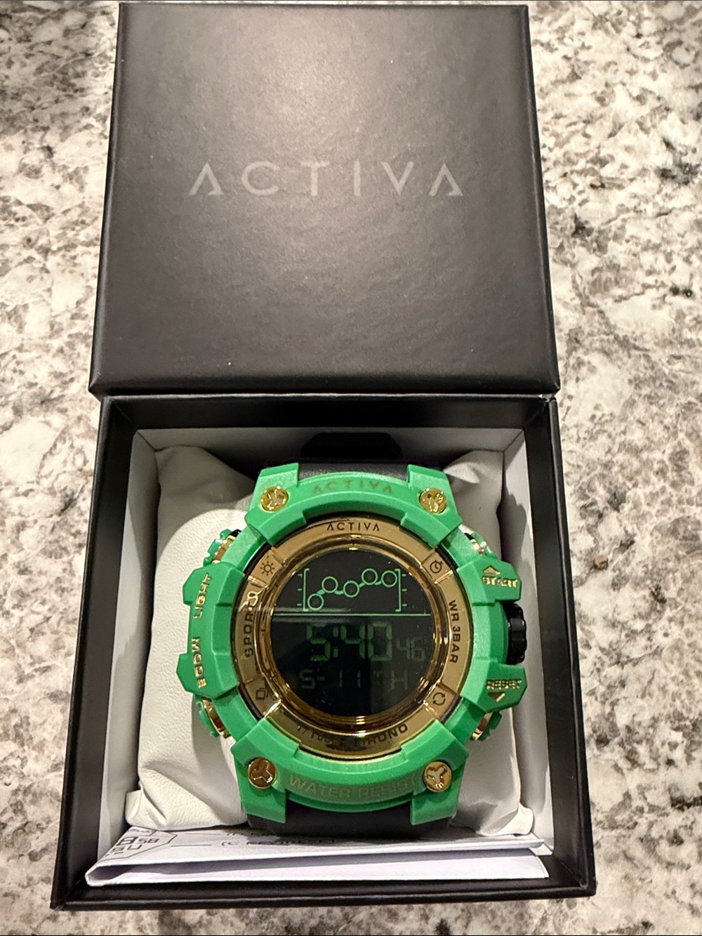 Activa X Invicta Digital Summit Unisex Watch 50mm Green ACW8082-022 New w/Box
